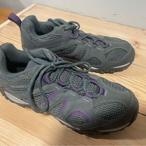 Merrell Charcoal and Violet Trail Shoes